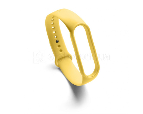 Ремешок для Xiaomi Mi Band 5, 6, 7 Original Design yellow / желтый