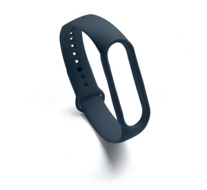 Ремінець для Xiaomi Mi Band 5, 6, 7 Original Design midnight blue / синя ніч