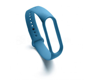 Ремінець для Xiaomi Mi Band 5, 6, 7 Original Design dark light blue / темно-блакитний