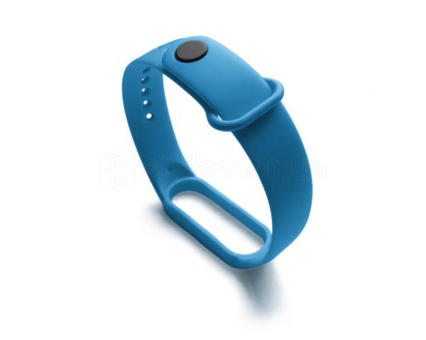 Ремешок для Xiaomi Mi Band 5, 6, 7 Original Design dark light blue / темно-голубой