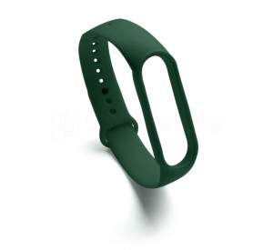 Ремінець для Xiaomi Mi Band 5, 6, 7 Original Design dark green / темно-зелений