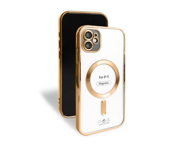 Чехол с функцией MagSafe для Apple iPhone 11 gold (3)