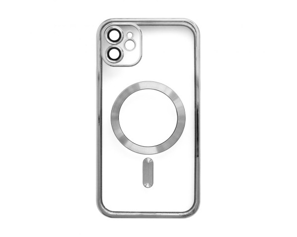 Чохол with MagSafe для iPhone 11 (10) silver