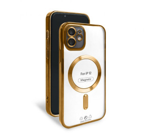 Чехол с функцией MagSafe для Apple iPhone 12 gold (3)