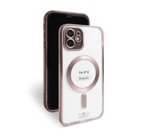 Чохол з функцією MagSafe для Apple iPhone 12 pink matte