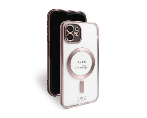 Чохол з функцією MagSafe для Apple iPhone 12 pink matte