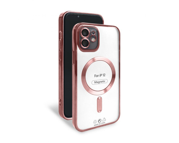 Чехол с функцией MagSafe для Apple iPhone 12 rose gold (6)