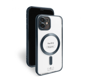 Чохол з функцією MagSafe для Apple iPhone 12 dark blue matte
