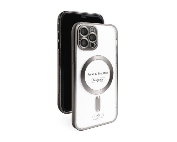 Чохол з функцією MagSafe для Apple iPhone 12 Pro Max grey matte