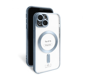 Чехол с функцией MagSafe для Apple iPhone 13 blue (04) матовый