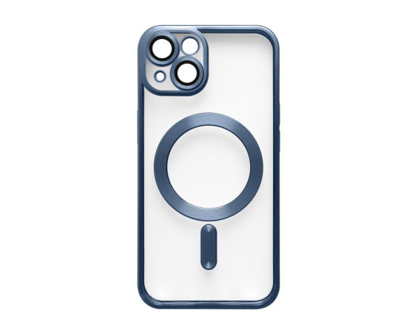 Чехол с функцией MagSafe для Apple iPhone 13 dark blue (07) матовый