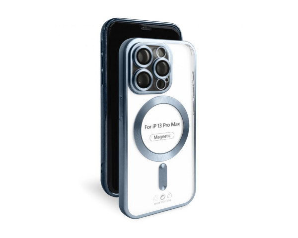 Чохол з функцією MagSafe для Apple iPhone 13 Pro Max blue matte
