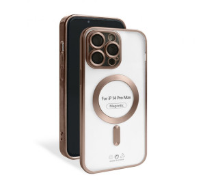 Чохол з функцією MagSafe для Apple iPhone 14 Pro Max brown (13) matte