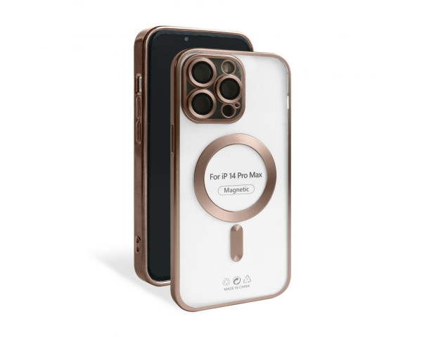 Чохол з функцією MagSafe для Apple iPhone 14 Pro Max brown (13) matte