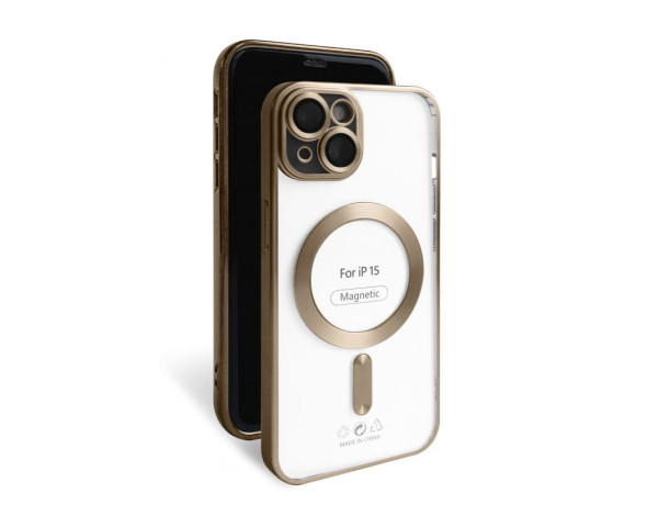 Чохол з функцією MagSafe для Apple iPhone 15 brown (13) matte