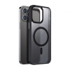 Чохол with MagSafe для iPhone 15 з металевими кнопками black matte