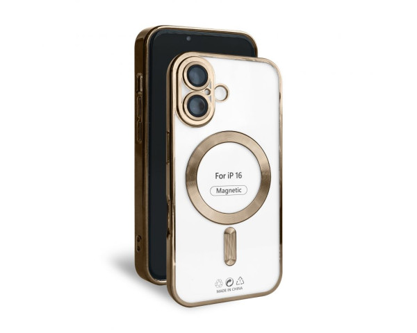 Чохол з функцією MagSafe для Apple iPhone 16 brown (13)