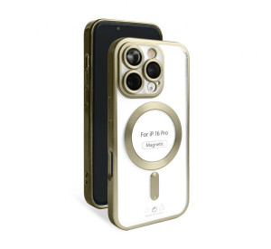 Чохол з функцією MagSafe для Apple iPhone 16 Pro brown (13) matte