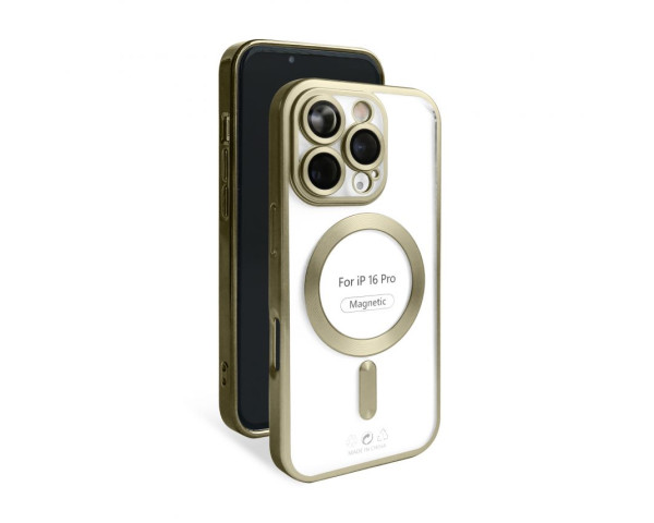 Чохол з функцією MagSafe для Apple iPhone 16 Pro brown (13) matte