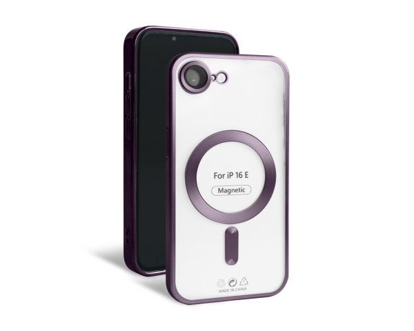 Чехол с функцией MagSafe для Apple iPhone 16e violet (02) матовый