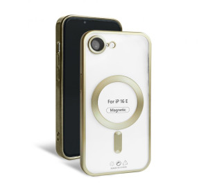 Чохол з функцією MagSafe для Apple iPhone 16e gold (03) matte