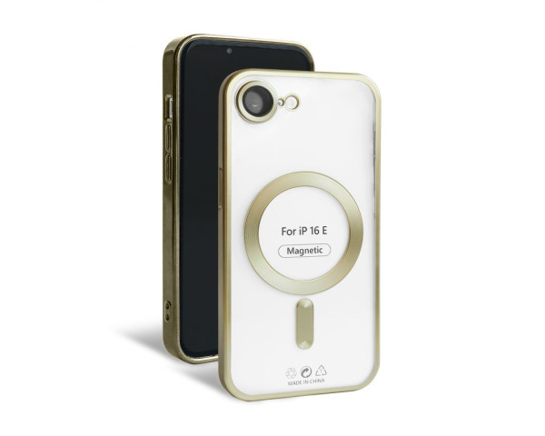 Чохол з функцією MagSafe для Apple iPhone 16e gold (03) matte