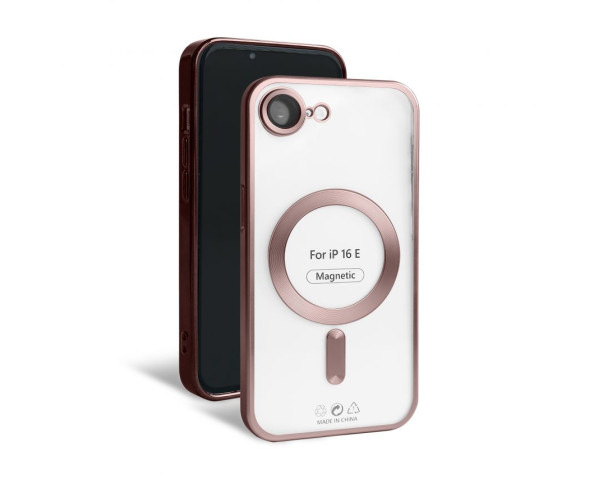 Чохол з функцією MagSafe для Apple iPhone 16e pink (06) matte