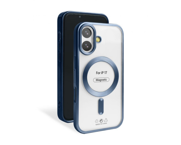 Чехол с функцией MagSafe для Apple iPhone 17 blue (04) матовый