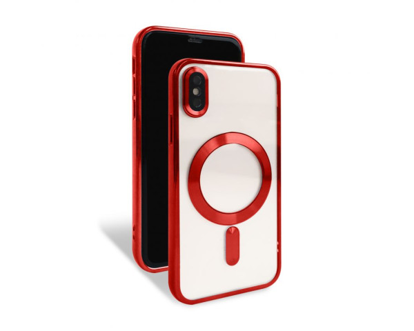 Чехол с функцией MagSafe для Apple iPhone X, Xs red (1)