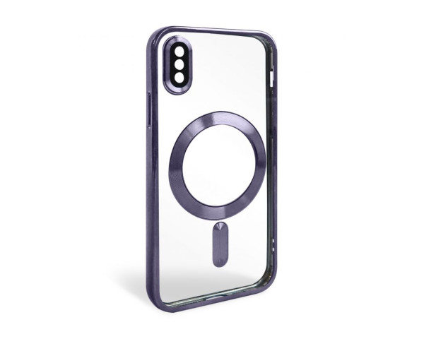 Чохол with MagSafe для iPhone X/XS (02) violet