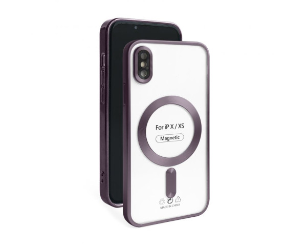 Чохол з функцією MagSafe для Apple iPhone X, Xs violet matte