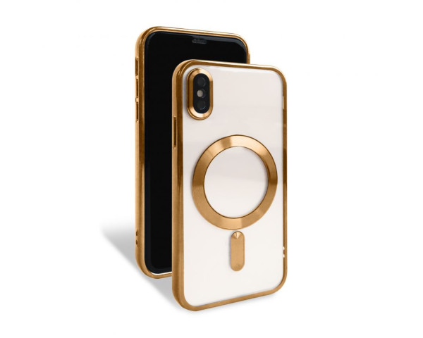 Чехол с функцией MagSafe для Apple iPhone X, Xs gold (3)