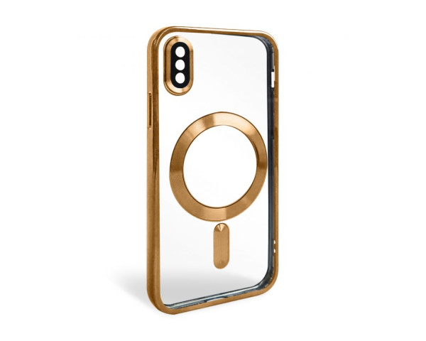 Чехол с функцией MagSafe для Apple iPhone X, Xs gold (3)