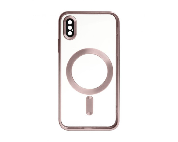 Чохол з функцією MagSafe для Apple iPhone X, Xs pink matte