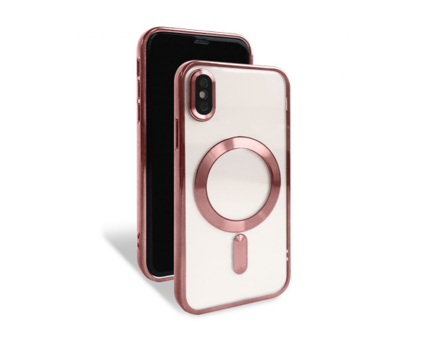 Чохол with MagSafe для iPhone X/XS (06) rose gold