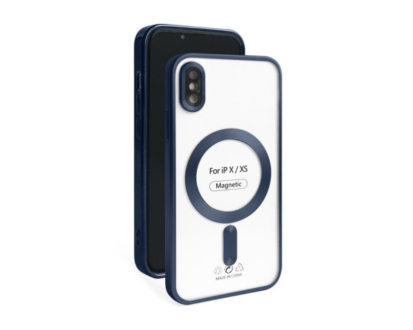 Чохол з функцією MagSafe для Apple iPhone X, Xs dark blue matte