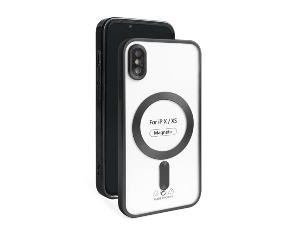 Чехол с функцией MagSafe для Apple iPhone X, Xs black (09) матовый
