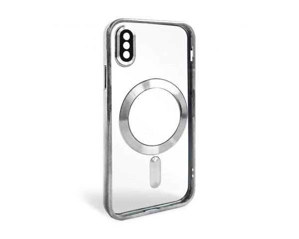 Чохол with MagSafe для iPhone X/XS (10) silver