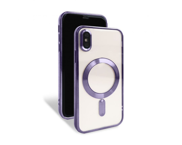 Чохол with MagSafe для iPhone X/XS (11) purple