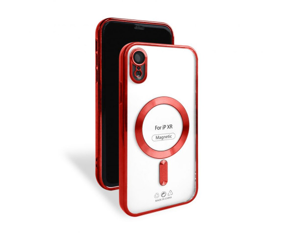 Чехол с функцией MagSafe для Apple iPhone Xr red (1)