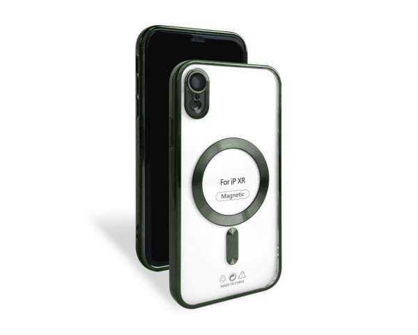 Чехол с функцией MagSafe для Apple iPhone Xr olive (8)