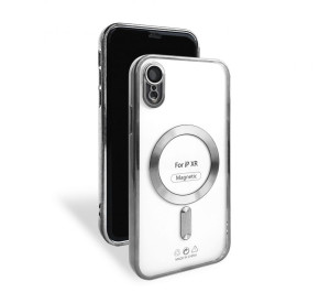 Чехол с функцией MagSafe для Apple iPhone Xr silver (10)