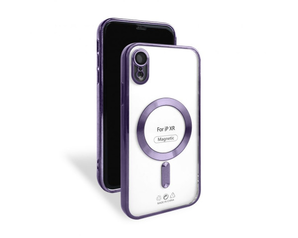 Чехол с функцией MagSafe для Apple iPhone Xr purple (11)
