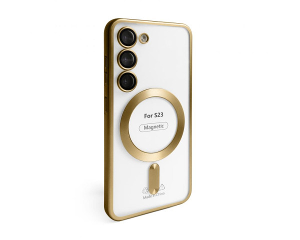 Чехол с функцией MagSafe для Samsung Galaxy S23/S911 (2023) gold (03)