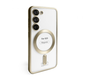 Чехол с функцией MagSafe для Samsung Galaxy S23/S911 (2023) gold (03) матовый