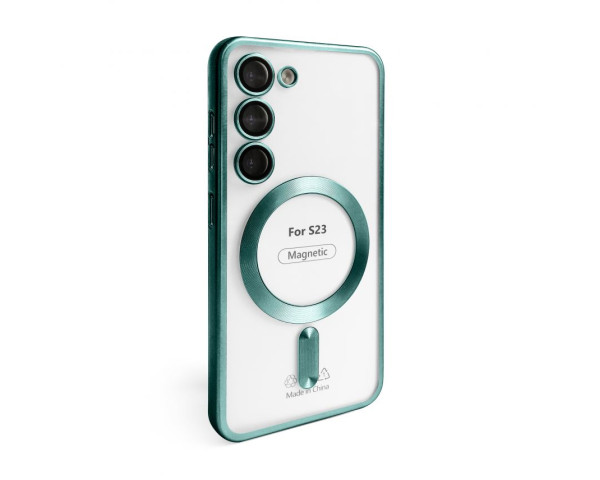 Чехол с функцией MagSafe для Samsung Galaxy S23/S911 (2023) green (05)