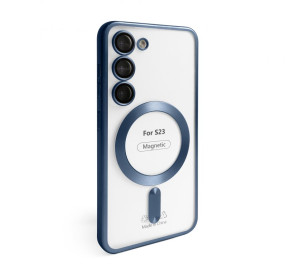 Чехол с функцией MagSafe для Samsung Galaxy S23/S911 (2023) dark blue (07) матовый