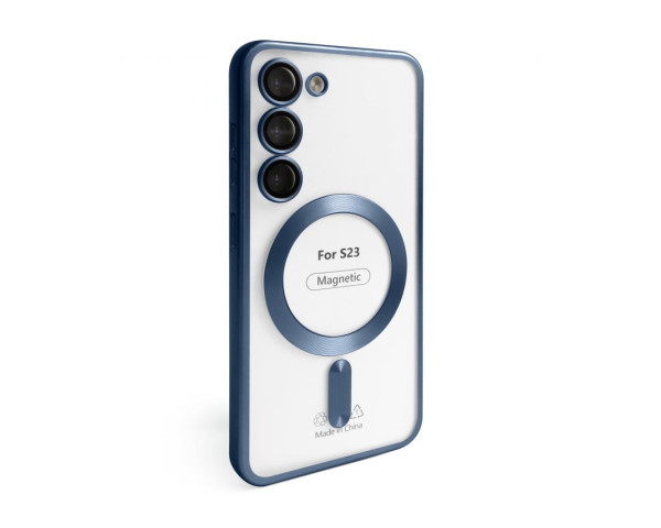 Чехол с функцией MagSafe для Samsung Galaxy S23/S911 (2023) dark blue (07) матовый