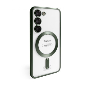 Чохол з функцією MagSafe для Samsung Galaxy S23/S911 (2023) olive (08)