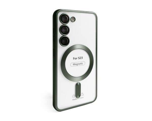 Чохол з функцією MagSafe для Samsung Galaxy S23/S911 (2023) olive (08)